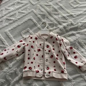 Janie and Jack rose sweater jacket 18-24m